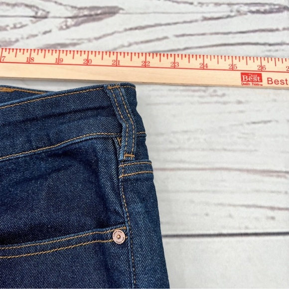 Lands End Women’s High Rise Bootcut Jeans Blue Dark Wash Stretch Size 24W - Picture 5 of 13